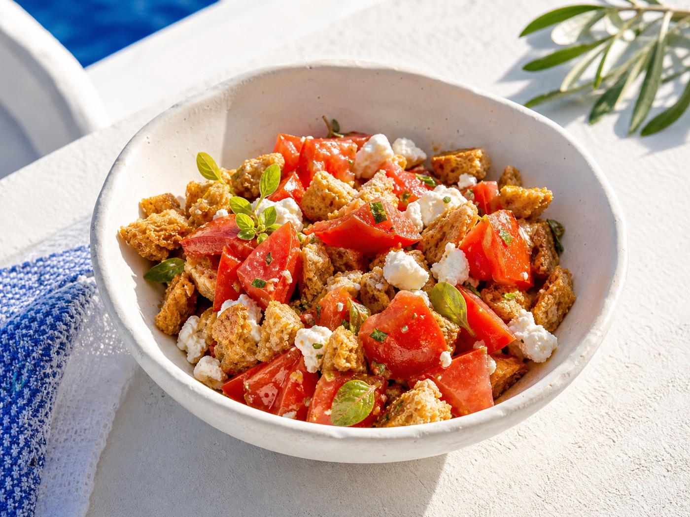 Tomato and barley-rusk salad
