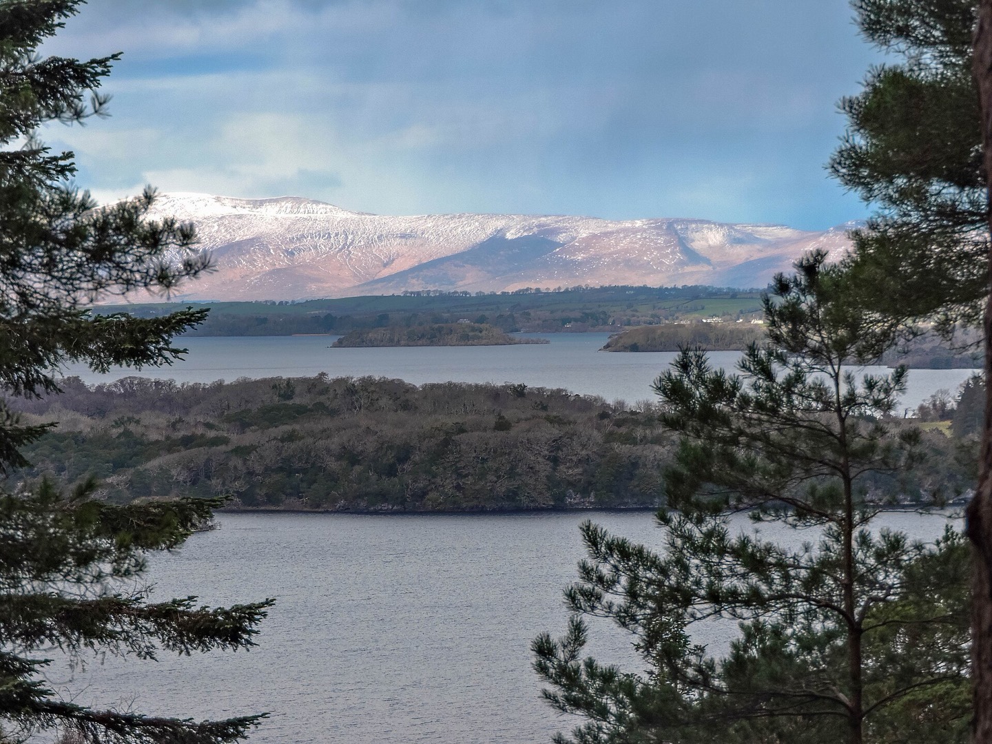 View across the green hills above Killarney
